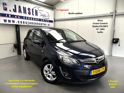 Opel Corsa 1.4-16V Berlin 1e Eigenaar!! weinig km's