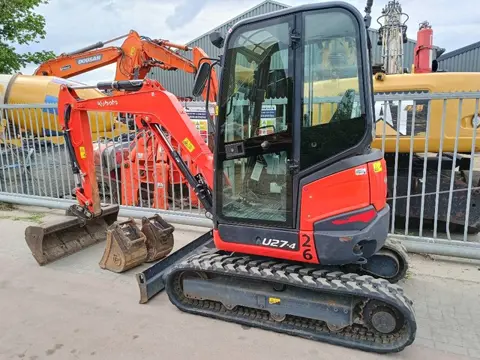 Kubota U 27-4 minigraver mini excavator 2,7 ton ce bagger