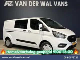 Ford Transit Custom 2.0 TDCI 130pk L2H1 Dubbele Cabine Euro6 Airco | 6-Zits | Camera | Navigatie | A