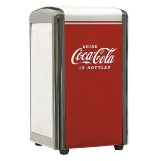 Coca-Cola Servet Houder met gestanst Coca-Cola logo