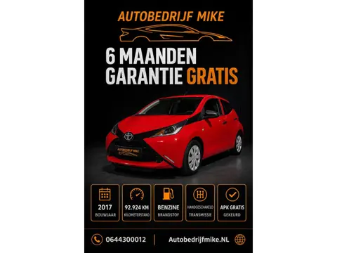 Toyota Aygo 1.0 VVT-i x-now