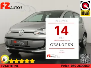 Volkswagen Up! 1.0 move up! Automaat - Airconditioning - Elektrische ramen - Radio/CD-speler