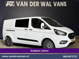Ford Transit Custom 2.0 TDCI 131pk L2H1 Dubbele Cabine Euro6 Airco | 6-Zits | Cruisecontrol | 2550kg