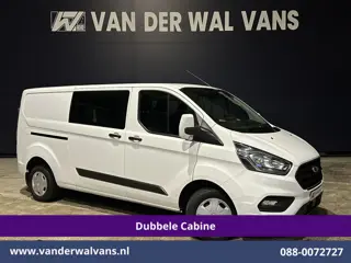 Ford Transit Custom 2.0 TDCI 131pk L2H1 Dubbele Cabine Euro6 Airco | 6-Zits | LED | Cruisecontrol | 