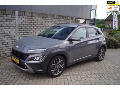 Hyundai Kona 1.6 GDI HEV Premium Autom Leder Stoel/Stuurverw Navi Camera Head-Up Adaptieve Cruise Cl