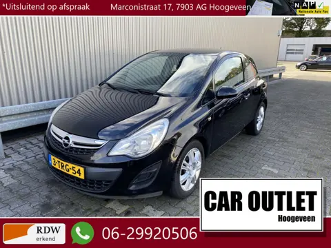 Opel Corsa 1.0-12V Selection 148Dkm, Briljant Zwart, LM, nw. APK – Inruil Mogelijk –