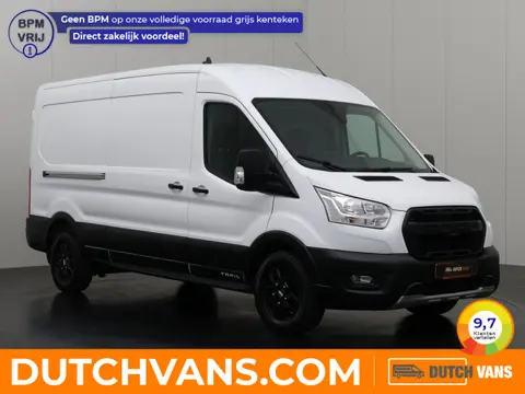 Ford Transit 2.0TDCi 170PK L3H2 Trail | Leder | Navigatie | Camera | Airco | 3-Zits | Trekhaak