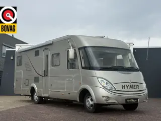 Hymer S 790 150 pk zeer luxe uitvoering Fransbed+hefbed xxl koelkast oven luifel leder airco camera 