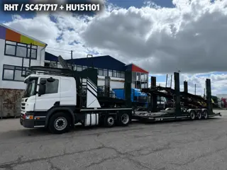 Scania P410 6X2 EURO 6 + HUNWICK TRAILER 2013 (bj 2018)