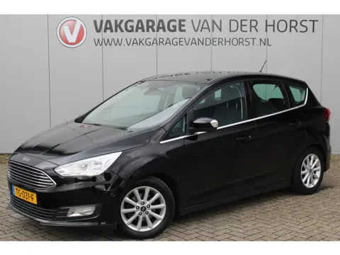 Ford C-MAX 1.0-100pk Titanium. Nette, goed onderhouden hoogzitter ! Autm. airco dual, stoel-, stuur-