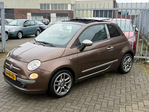 Fiat 500 0.9 TwinAir Blackjack UNIEKE UITVOERING! SCHUIF PANORAMA l LEER l AIRCO l LMV l PDC l MTF l