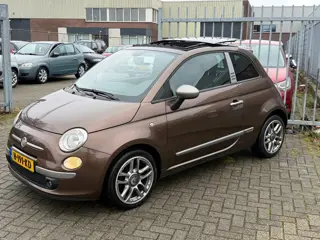 Fiat 500 0.9 TwinAir Blackjack UNIEKE UITVOERING! SCHUIF PANORAMA l LEER l AIRCO l LMV l PDC l MTF l