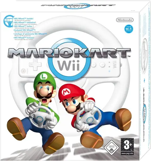 Mario Kart Wii + Wheel (boxed)