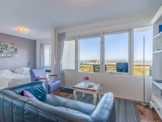 Sfeervolle studio vlakbij De Koog met uitzicht over de Noordzee