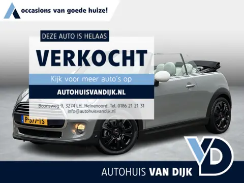 Mini Cabrio 1.5 Cooper Pepper Serious Business | Leder/Stoelverw./Cruise Control/Parkeerhulp/17-inch