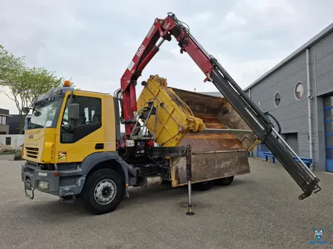 Iveco Trakker 380T35 / 6X4 / 2X BIG AXLE / FULL STEEL / HMF 1560 K2 REMOTE / 2SIDE TIPPER / 335304 K
