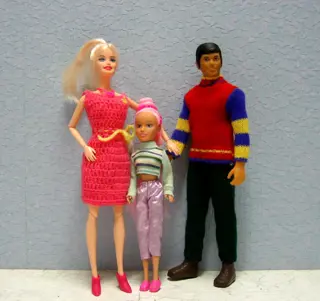 clone family Barbie Ken en puber dochter