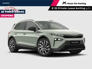 Škoda Elroq Sportline Elektromotor 210 kW / 286 PK SUV Elektri sch | Timiano Green | Trekhaak | Ligh