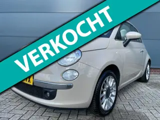 Fiat 500 C 1.2 Lounge Cabrio *cappuccino *touchscreen *VERKOCHT*