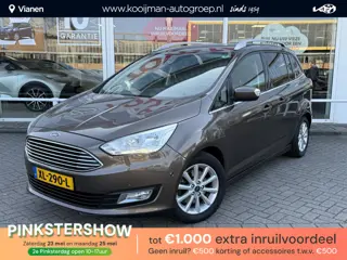 Ford Grand C-Max 1.0 Titanium 7p. Zeer zuinige auto, met veel opties en 7 zitplaatsen! ideale gezins