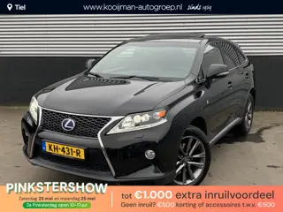 Lexus RX 450h 4WD F-Sport Line Auto vol luxe, trekhaak, schuif-/kanteldak, HUD, navigatie, stoelverw