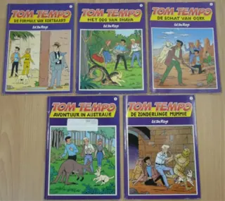 Strip Boeken Reeks: TOM TEMPO - deel 1/2/3/4/5.