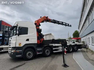 Scania R420 8X2 EURO 3 MET PALFINGER KRAAN + REMOTE CONTROL