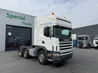 Scania R124-420 6x2 / Topline / Handgeschakeld / Spoilers / Euro 3
