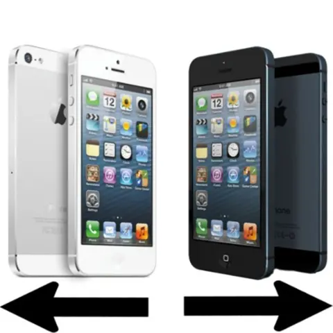 Apple Iphone 5 Ombouw van Zwart naar Wit of Wit naar Zwart