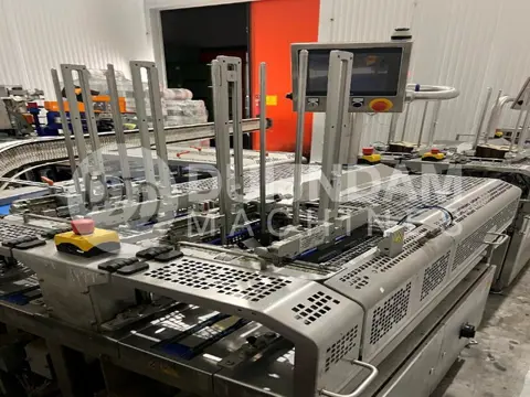 Jasa PGS 2100 + SOM-2000 dubbelbaans sleever voor trays en bakjes met kartonnen sleeves