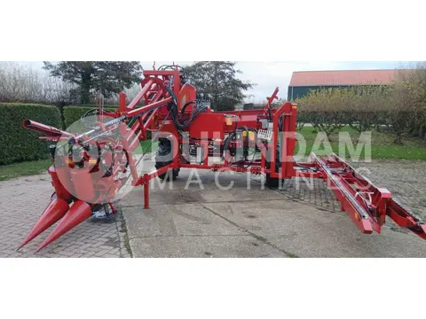 Asa-Lift PO 335-A enkelrijige klembandrooier, oogstmachine voor venkel met automatische kistenvullin