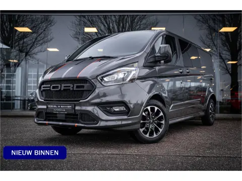Ford Transit Custom 320 2.0 TDCI 185pk Aut. L2H1 Sport ** Dubbel Cabine ** Leer ** Trekhaak
