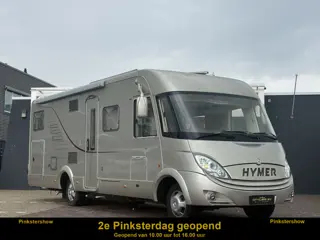 Hymer S 790 150 pk zeer luxe uitvoering Fransbed+hefbed xxl koelkast oven luifel leder airco camera 