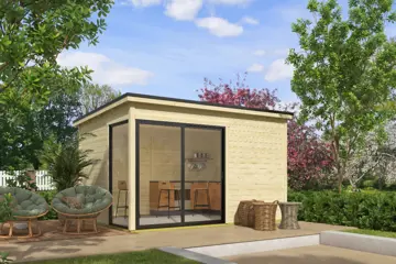 Blokhut Olivia 385x295 Onbehandeld vuren