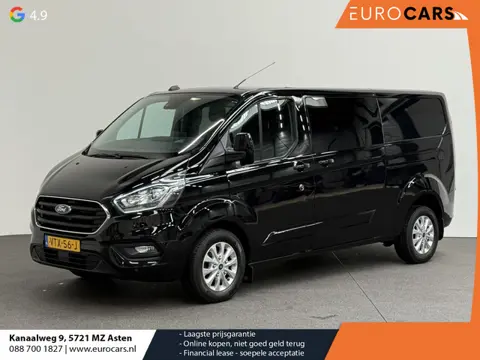 Ford Transit Custom 300 2.0 TDCI L2H1 Limited Dubbele cabine Navi Airco 2 Schuifdeuren Trekhaak PDC 