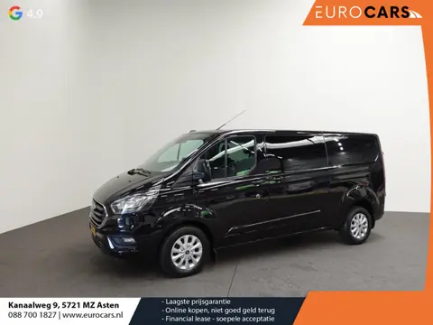 Ford Transit Custom 300 2.0 TDCI L2H1 Limited Dubbele cabine Automaat Navi Airco 2 Schuifdeuren Trek