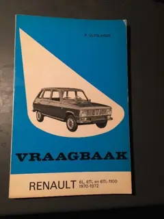 Vraagbaak Renault 6 _ 1970 -1972