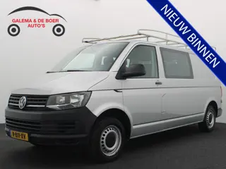 Volkswagen Transporter 2.0 TDI L2H1 DC 6 PERS / TREKHAAK / 1STE EIG / DEALER OH / LEDER / AIRCO / BL