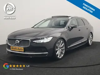 Volvo V90 T6 AWD Inscription PHEV 340pk Dealer O.H. | Trekhaak Af Fabriek | Panodak | Head Up | Adap
