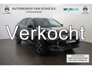 Citroën Ë-C4 Shine 50 kw/h Carplay| Stoel / stuur verwarming | Head-up | Leder