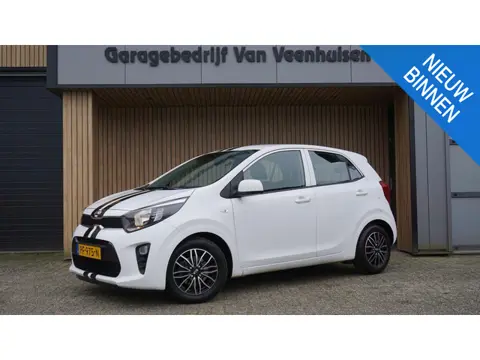 Kia Picanto 1.0 CVVT 66pk 5Drs ComfortLine Airco 14inch LM Elek.pakket Striping *Dealer O.H.* NL aut