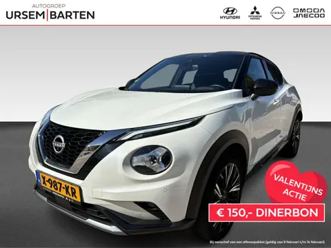 Nissan Juke 1.0 DIG-T N-Design | Half leder stof interieur | 360 graden camera | Navigatie |