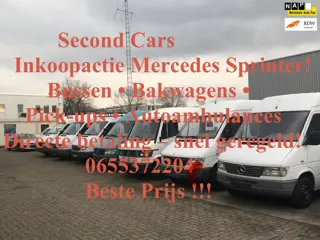 Mercedes Sprinter INKOOPACTIE!! Wij kopen alle types en bouwjaren beste prijs!!
