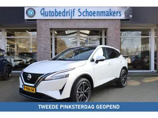 Nissan Qashqai 1.3 MHEV Tekna PANO TREKHAAK CARPLAY HUD 19"LMV ACC HALFLEER DAB ELEK.ACHTERKLEP 2xPD