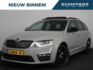 Škoda Octavia Combi 2.0 TSI RS 221pk | Glazen schuif-kanteldak | Leer |