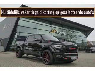 Dodge Ram 1500 5.7 V8 401pk 4x4 Limited LPG G3 Widebody Black&Red Luchtvering Trekhaak Head-up Harma