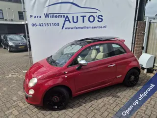 Fiat 500 1.2 Lounge NL Nap Leder elektrische Dak Clima