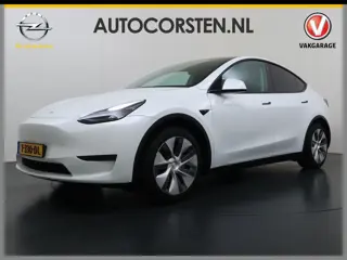 Tesla Model Y RWD 300PK LFP Accu SOH 92,5% Trekhaak Warmtepomp Leder Navi Ecc Adap.Cruise Panoramada