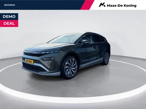 Škoda Enyaq 85 Business Edition | Metallic Lak | Cognac Leder | Trekhaak wegklapbaar | Business upgr