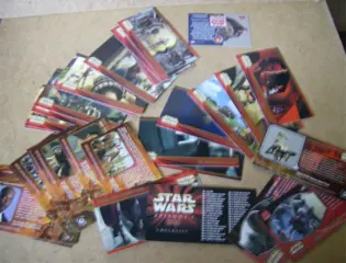 Star wars 34 trading cards adv. 633